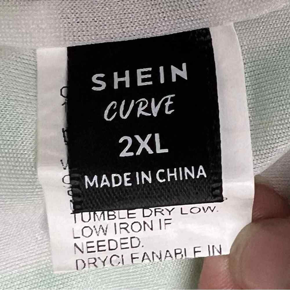 Shein Curve Striped Button Down Top / Shorts Set … - image 7